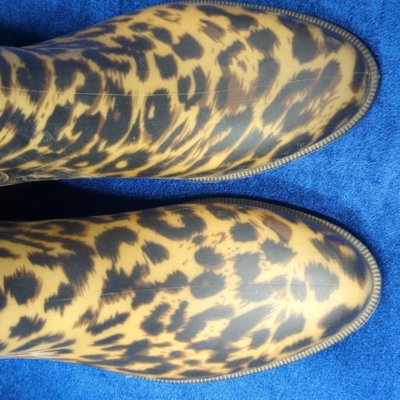 Joules Rockingham Leopard Rain Boots Chelsea Style Waterproof Wellies 10 - Picture 5 of 11